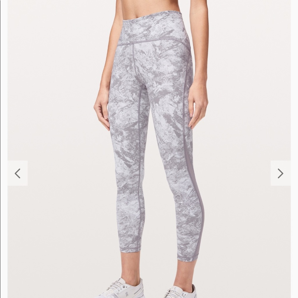 Lululemon Train Times 7/8 pants washed marble 8